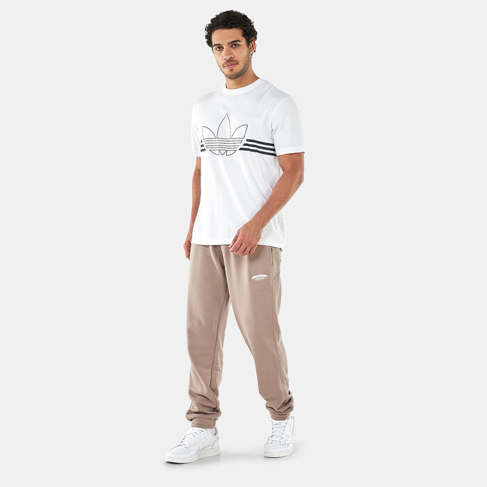 adidas Originals Men's R.Y.V. Basic Sweatpants Brown adidas Originals Men's R.Y.V. Basic Sweatpants Brown image number 2