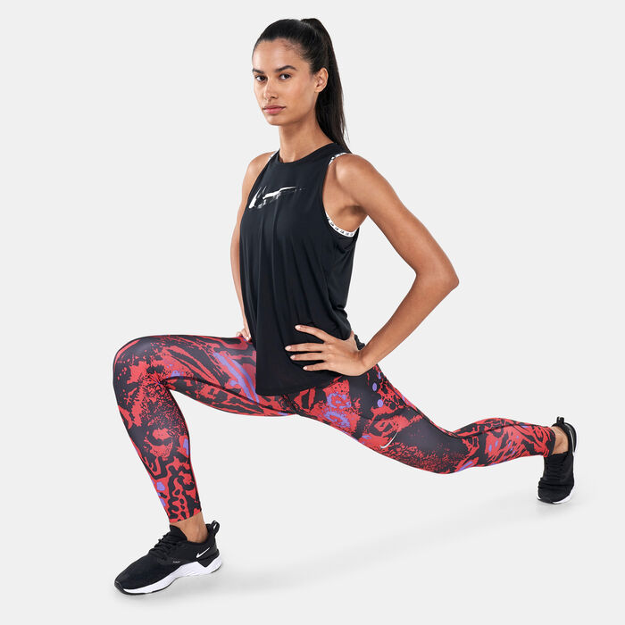 Nike Women's Dri-FIT Swoosh Run Tank Top Black Nike Women's Dri-FIT Swoosh Run Tank Top Black image number 2