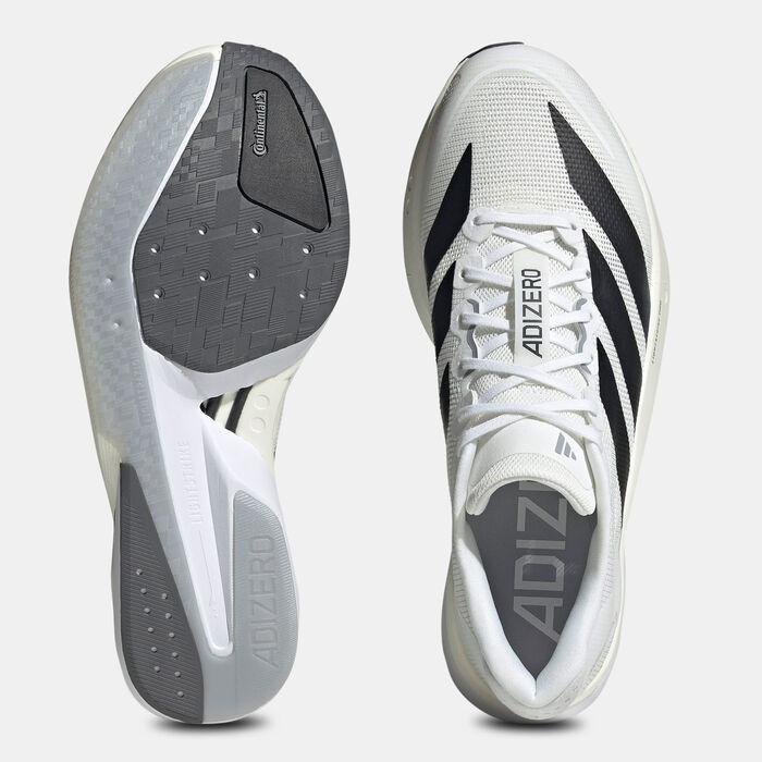 adidas Men's Adizero Boston 13 Shoes White adidas Men's Adizero Boston 13 Shoes White image number 4