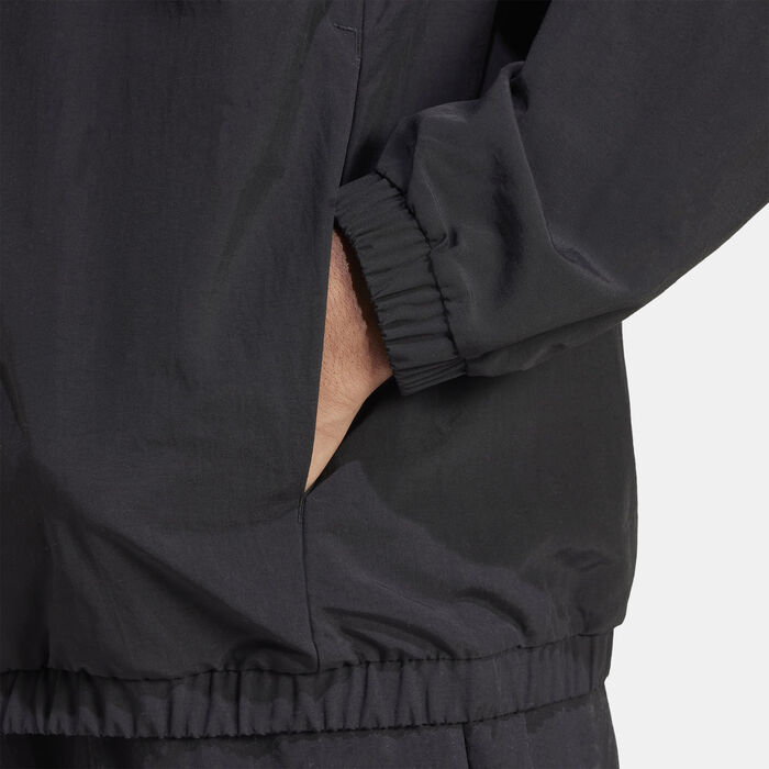 adidas Men's Essentials Windbreaker Jacket Black adidas Men's Essentials Windbreaker Jacket Black image number 4
