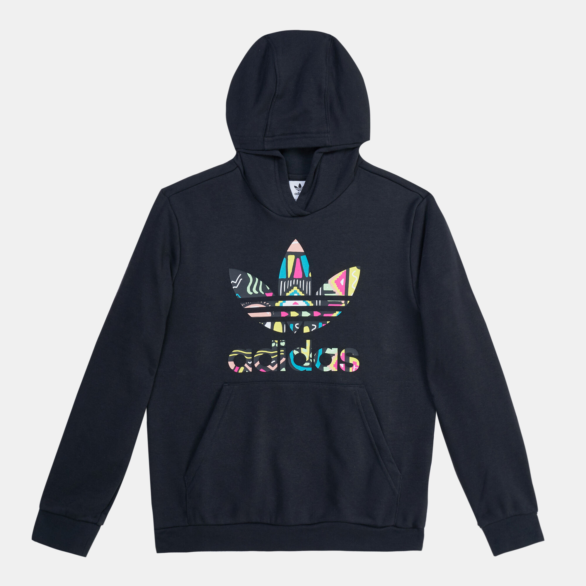 Adidas trefoil hot sale hoodie multicolor