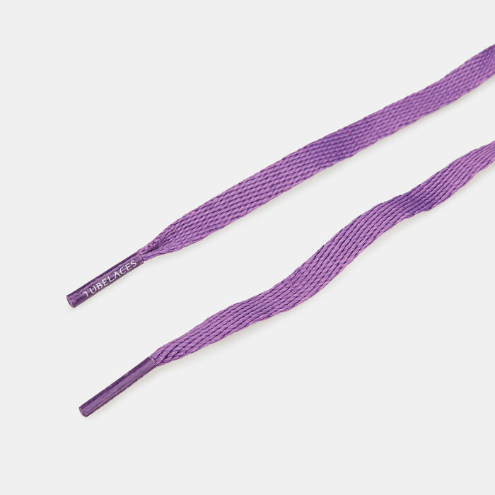 TUBELACES Flat Shoelaces Purple TUBELACES Flat Shoelaces Purple image number 2