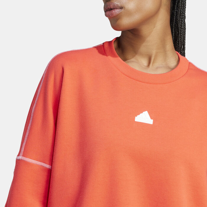 adidas Women's Dance Sweatshirt Red image number 3