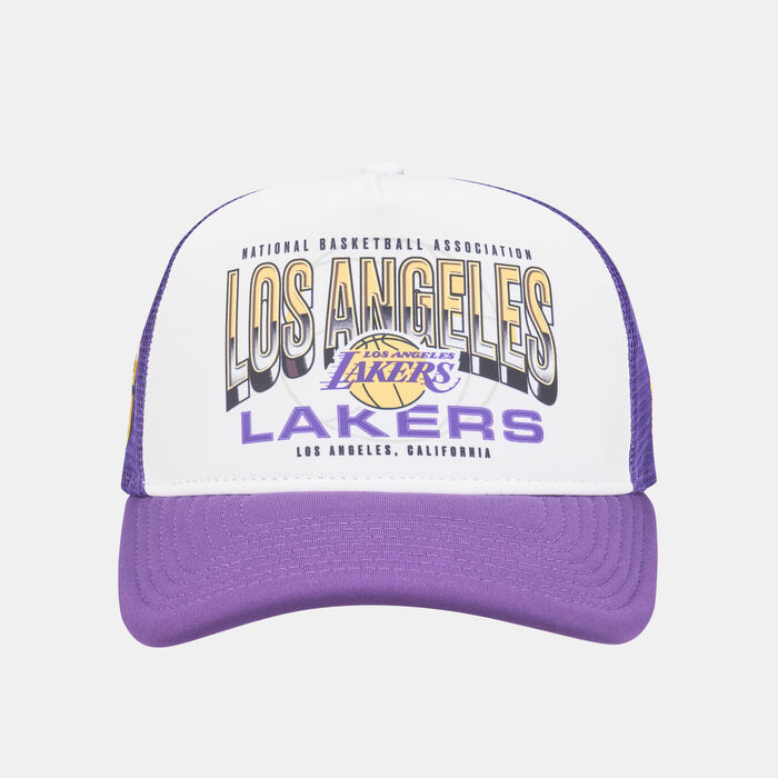 New Era Men's NBA Los Angeles Lakers Team Colour Trucker Cap Purple New Era Men's NBA Los Angeles Lakers Team Colour Trucker Cap Purple image number 0