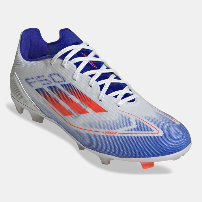 adidas Men's F50 League Multi-Ground Football Shoes White image number 1