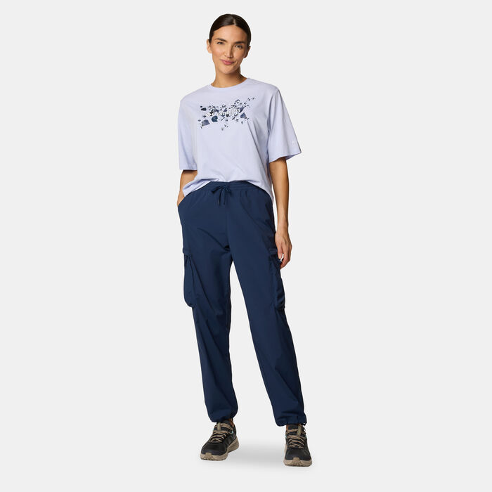 Columbia Women's North Cascades T-Shirt Blue Columbia Women's North Cascades T-Shirt Blue image number 2