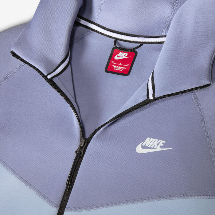 Nike Men's Sportswear Tech Fleece Windrunner Full-Zip Hoodie Blue Nike Men's Sportswear Tech Fleece Windrunner Full-Zip Hoodie Blue image number 3