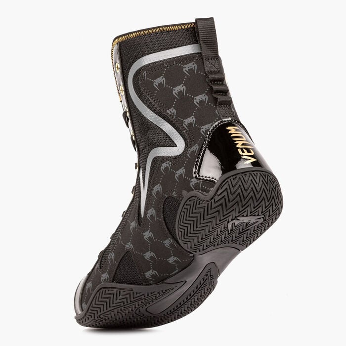 Venum Men's Elite Evo Monogram Boxing Shoe Black Venum Men's Elite Evo Monogram Boxing Shoe Black image number 1