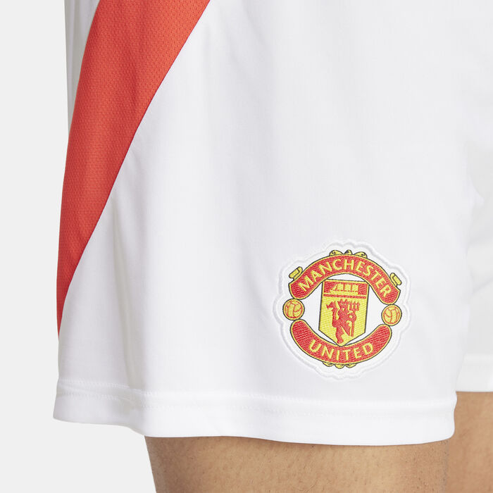 adidas Men's Manchester United 24/25 Home Replica Football Shorts White image number 3