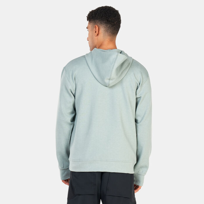 Nike Men's Yoga Dri-FIT Full-Zip Fleece Hoodie Green Nike Men's Yoga Dri-FIT Full-Zip Fleece Hoodie Green image number 1
