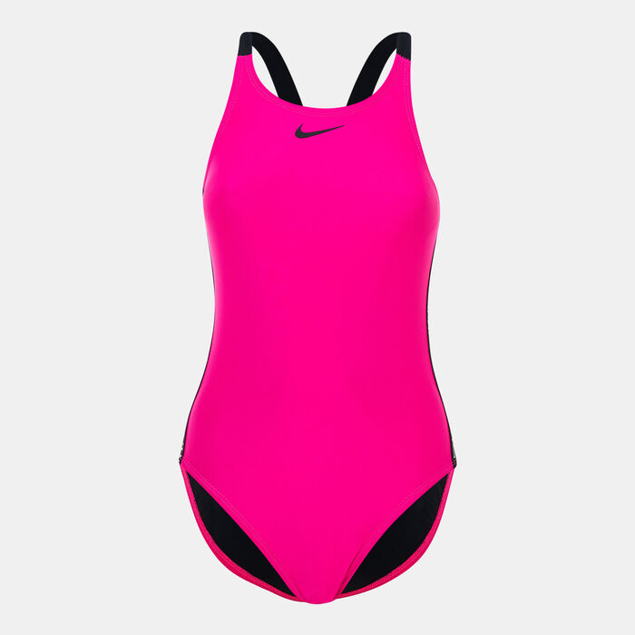 Nike Swim Women's Fastback One-Piece Swimsuit Black Nike Swim Women's Fastback One-Piece Swimsuit Black image number 0