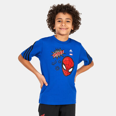 adidas  Kids' x Marvel Spider-Man T-Shirt Blue