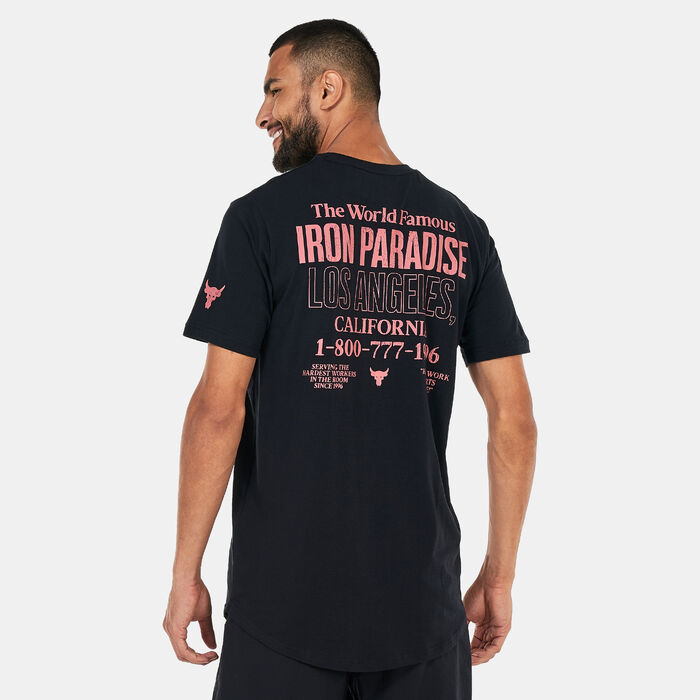 Under Armour Men's Project Rock 1800 T-Shirt Black Under Armour Men's Project Rock 1800 T-Shirt Black image number 1