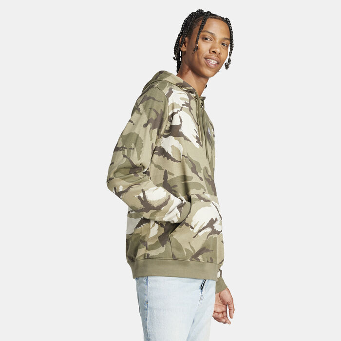 adidas Men's Seasonal Essentials Camouflage Hoodie Green adidas Men's Seasonal Essentials Camouflage Hoodie Green image number 2