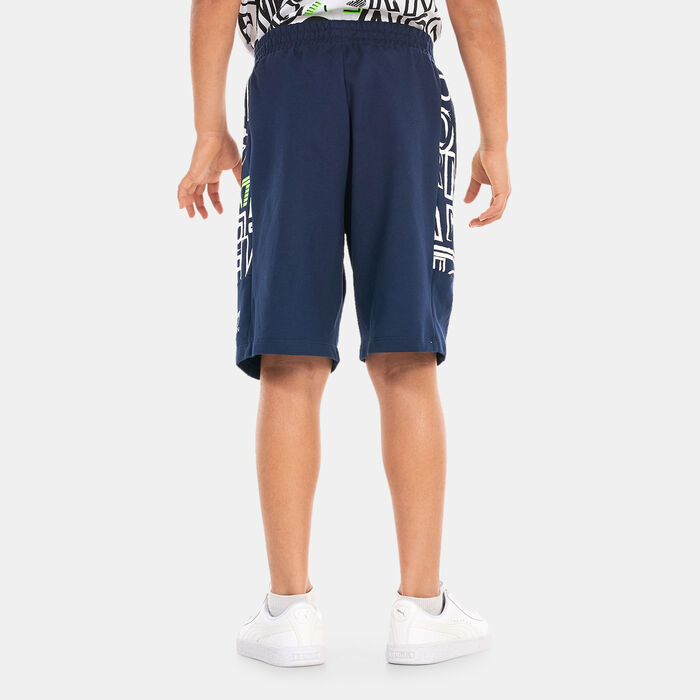 EA7 Emporio Armani Kids' Logo Series Bermuda Shorts Blue image number 1