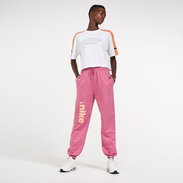 Nike Women's Sportswear Fleece Varsity Joggers Pink Nike Women's Sportswear Fleece Varsity Joggers Pink image number 2