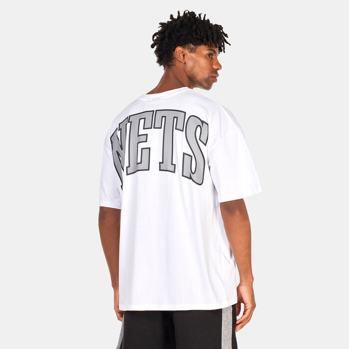 New Era Men's Brooklyn Nets NBA Colour Block Shorts Black New Era Men's Brooklyn Nets NBA Colour Block Shorts Black image number 1