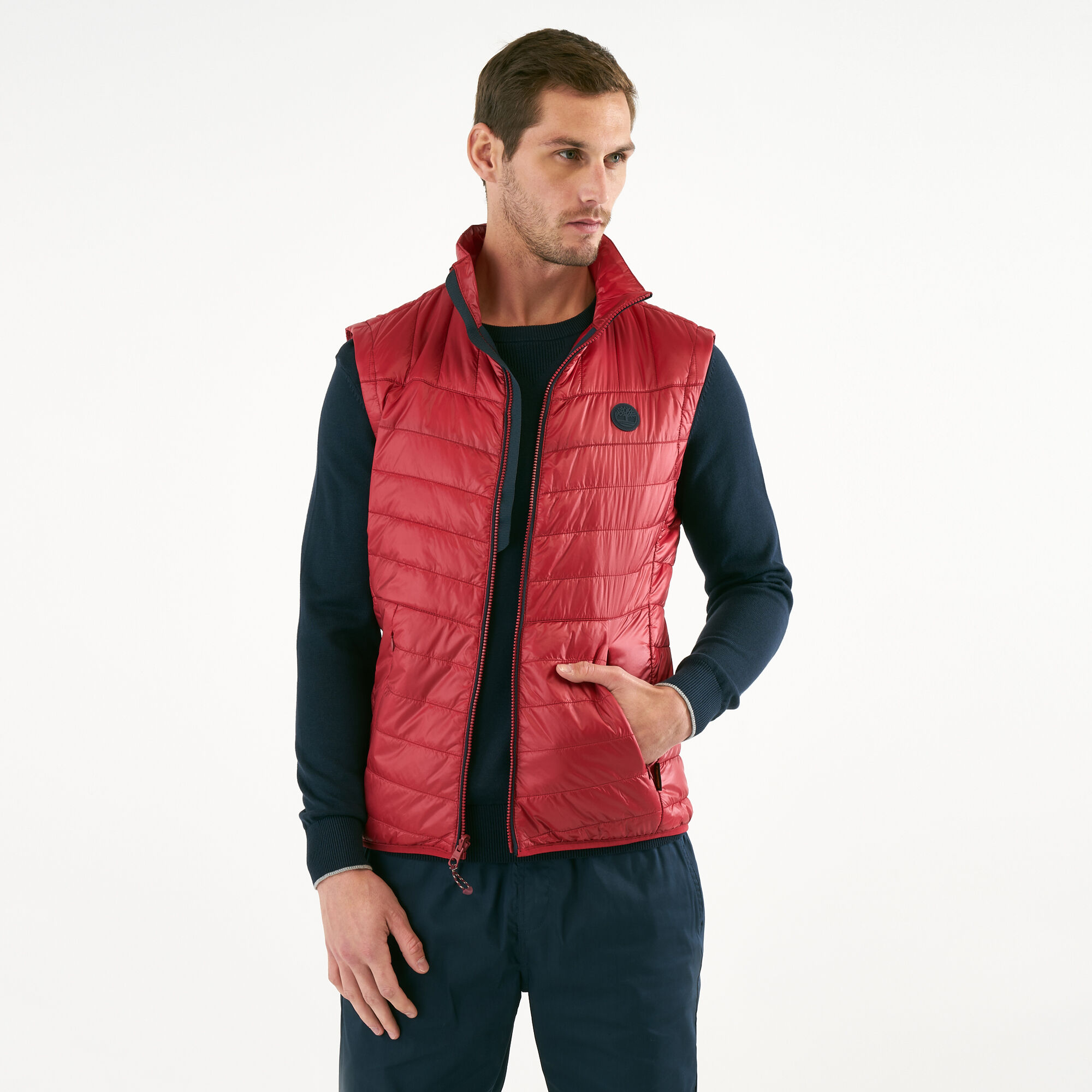 Buy Timberland Men s Syke Peak Vest Jacket Red in KSA SSS