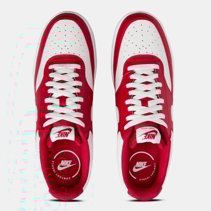 Nike Men's Court Vision Low Shoes Red Nike Men's Court Vision Low Shoes Red image number 4