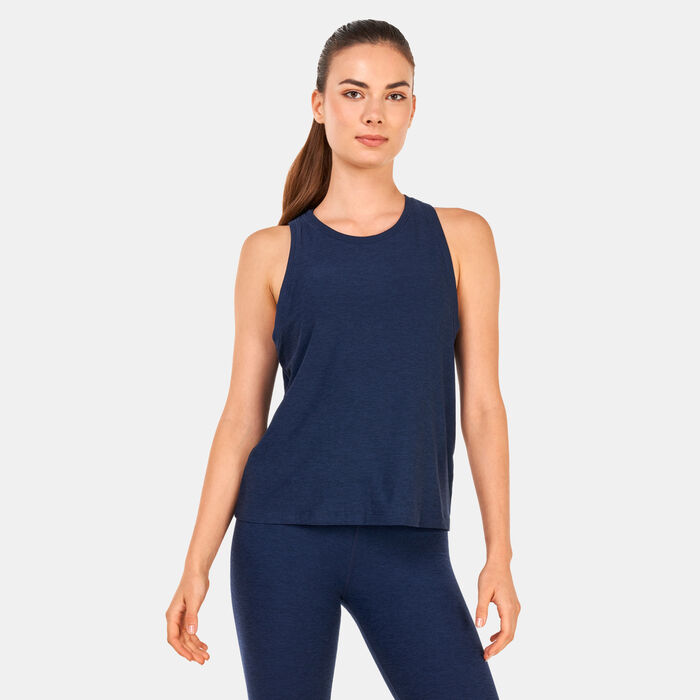 BEYOND YOGA Women's Featherweight Rebalance Tank Top Blue BEYOND YOGA Women's Featherweight Rebalance Tank Top Blue image number 0