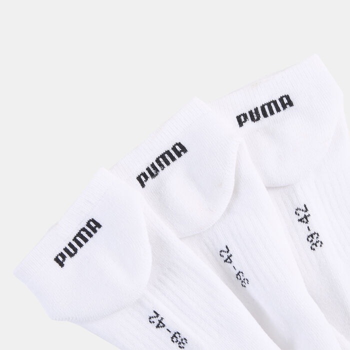 PUMA Kids' Cushioned Sneaker Ankle Socks (3 Pairs) White image number 1