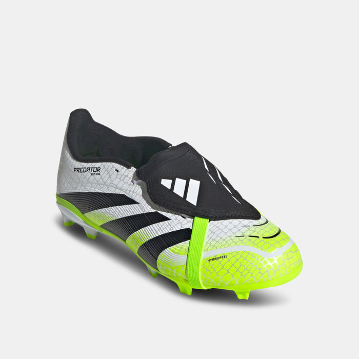 adidas Kids' Predator League Fold-Over Tongue Firm/Multi-Ground Football Shoes White image number 1