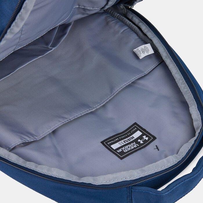 Under Armour UA Hustle 5.0 Backpack Blue Under Armour UA Hustle 5.0 Backpack Blue image number 3
