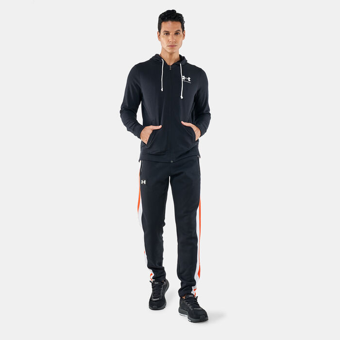 Under Armour Men's UA Rival Terry LC Full Zip Hoodie Black Under Armour Men's UA Rival Terry LC Full Zip Hoodie Black image number 2