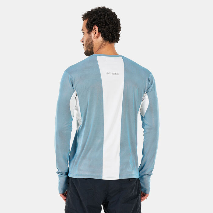 Columbia Men's Titan Pass™ 2.0 Technical Long Sleeve T-Shirt Blue Columbia Men's Titan Pass™ 2.0 Technical Long Sleeve T-Shirt Blue image number 1