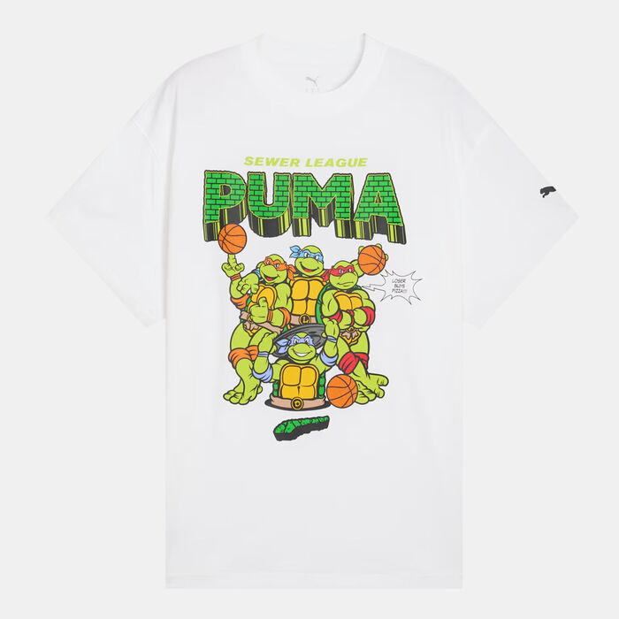 PUMA Men's Teenage Mutant Ninja Turtles T-Shirt White image number 0