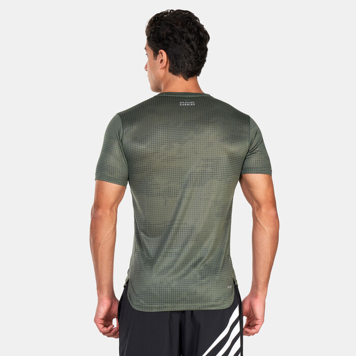 New Balance Men's Printed Impact Run T-Shirt Green New Balance Men's Printed Impact Run T-Shirt Green image number 1