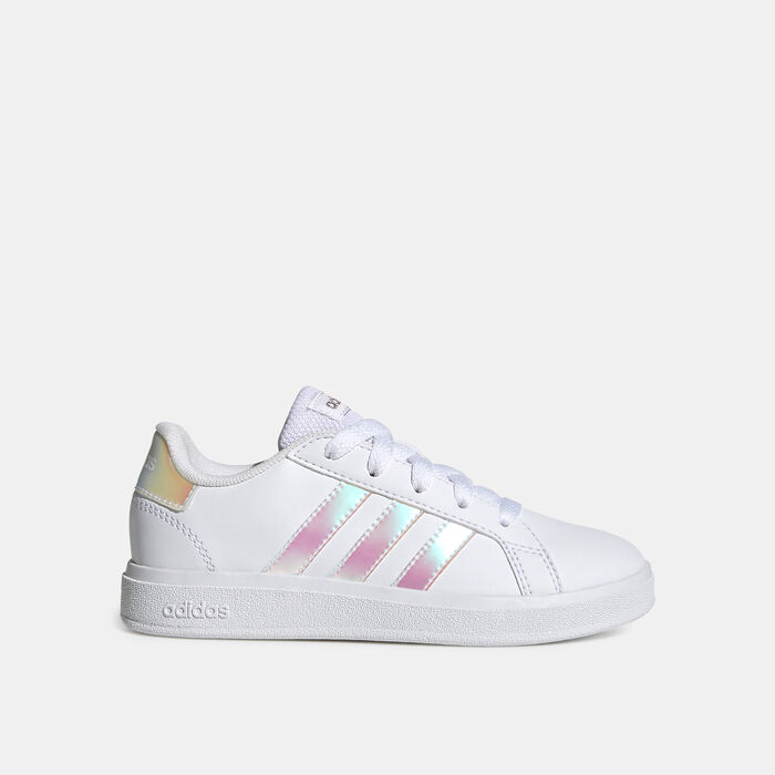 adidas Kids' Grand Court 2.0 Tennis Shoes White adidas Kids' Grand Court 2.0 Tennis Shoes White image number 1