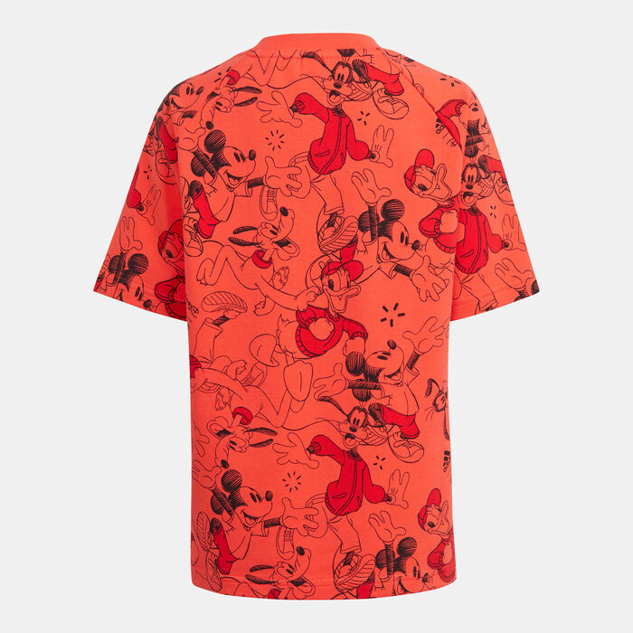 adidas Kids' x Disney Mickey Mouse T-Shirt (Younger Kids) Red adidas Kids' x Disney Mickey Mouse T-Shirt (Younger Kids) Red image number 1