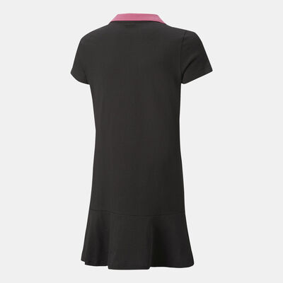PUMA Kids' Classics Vacay Queen Polo Dress Black