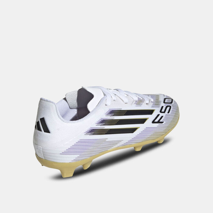 adidas Kids' F50 League Firm/Multi-Ground Football Shoes White adidas Kids' F50 League Firm/Multi-Ground Football Shoes White image number 2