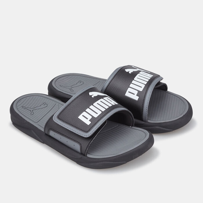 PUMA Men's Royalcat Comfort Slides Black PUMA Men's Royalcat Comfort Slides Black image number 0