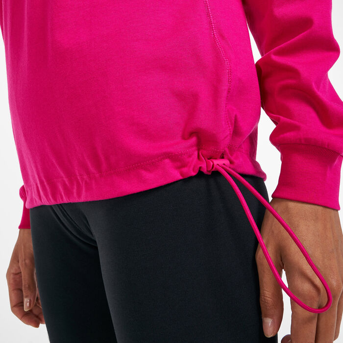 Nike Women's Sportswear Icon Clash Sweatshirt Pink Nike Women's Sportswear Icon Clash Sweatshirt Pink image number 3