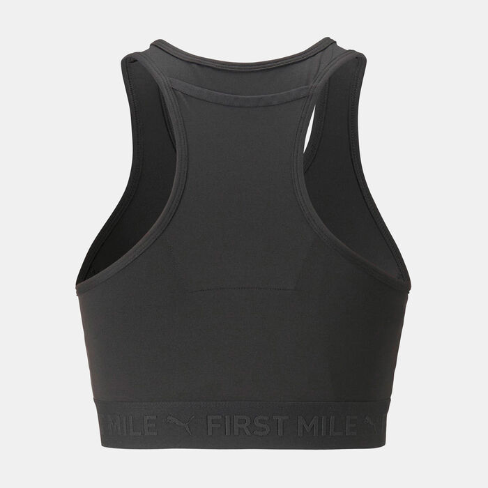 PUMA Women's First Mile High Impact Sports Bra Black image number 1