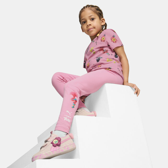 PUMA Kids' x Trolls Leggings Pink PUMA Kids' x Trolls Leggings Pink image number 2