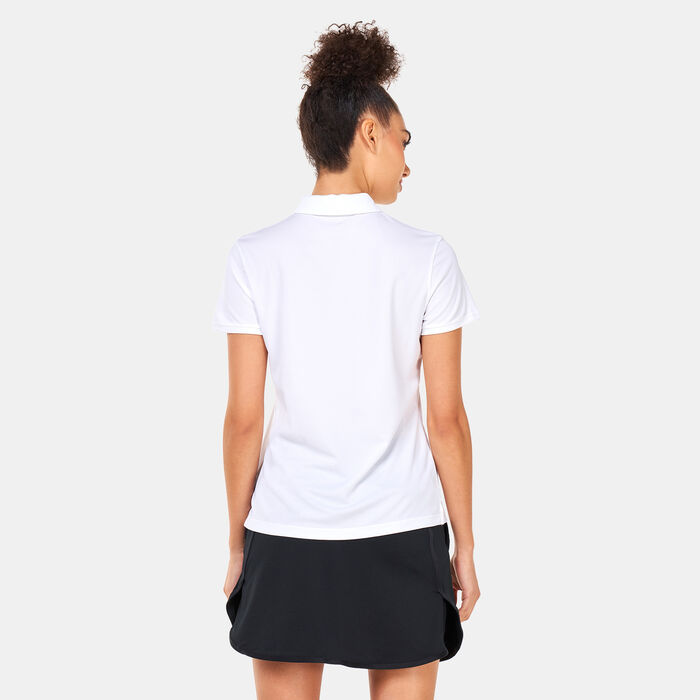 Nike Women's Dri-FIT Victory SLD Polo Shirt Black Nike Women's Dri-FIT Victory SLD Polo Shirt Black image number 1