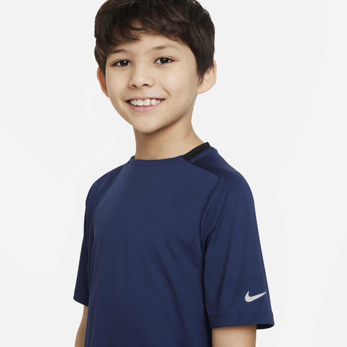 Nike Kids' Multi Dri-FIT Training Top Blue Nike Kids' Multi Dri-FIT Training Top Blue image number 2