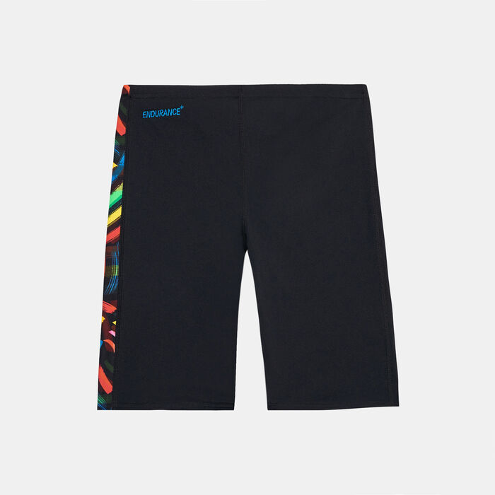 Speedo Kids' Digital Panel Jammer Shorts Black image number 1