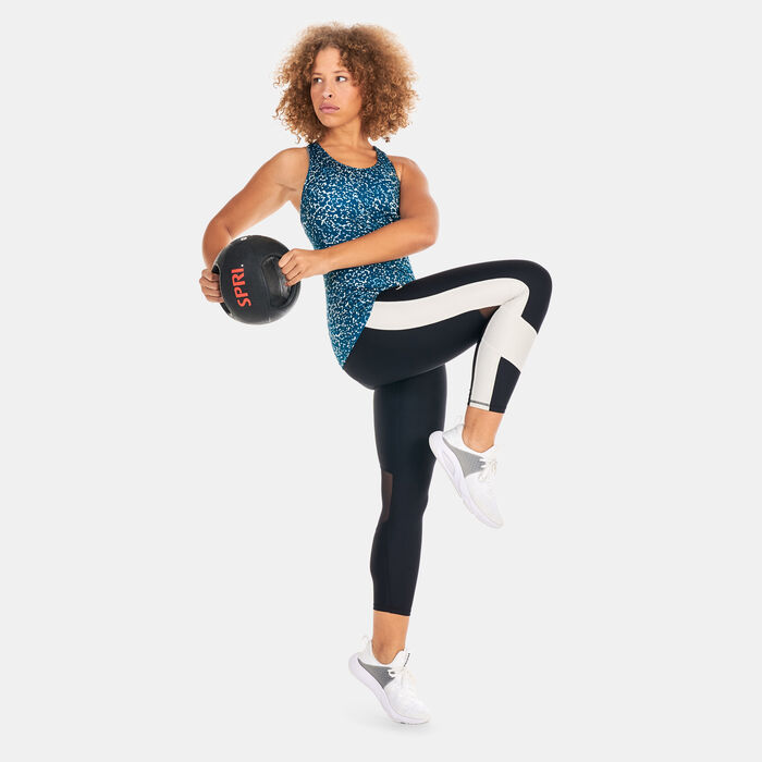 Under Armour Women's HeatGear® Armour Racer Print Tank Top Green image number 2