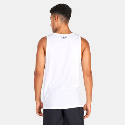 Under Armour Men's Sportstyle Logo Tank Top White