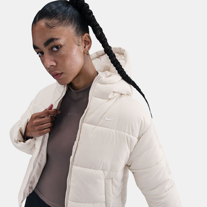 Nike Women's Sportswear Therma-FIT Hooded Jacket White Nike Women's Sportswear Therma-FIT Hooded Jacket White image number 4