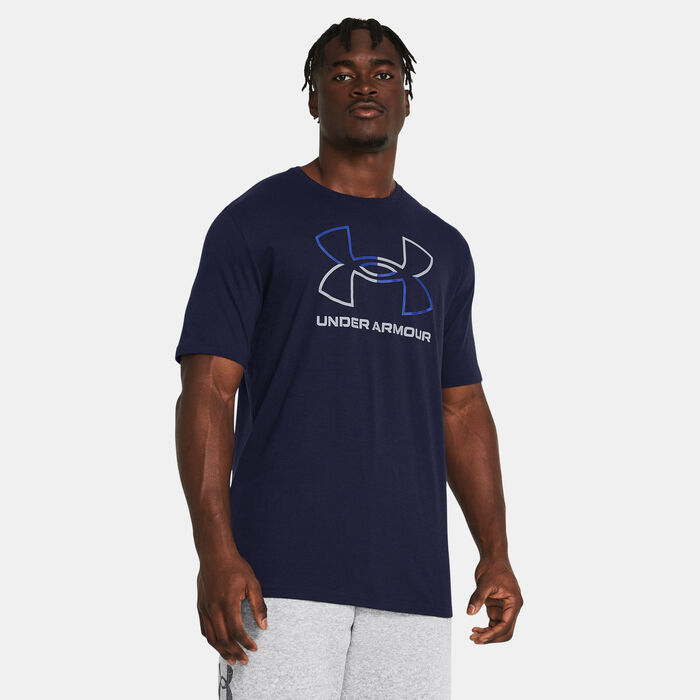 Under Armour Men's Foundation T-Shirt Blue Under Armour Men's Foundation T-Shirt Blue image number 0