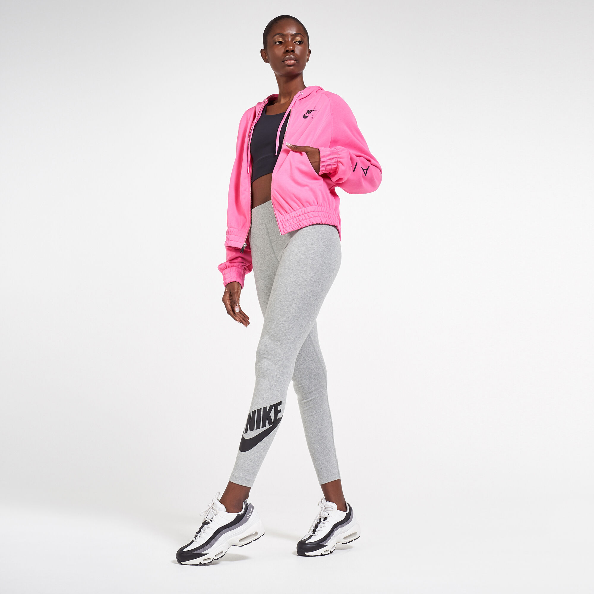 Buy Nike Women s Sportswear Leg A See Futura Leggings Grey in KSA SSS