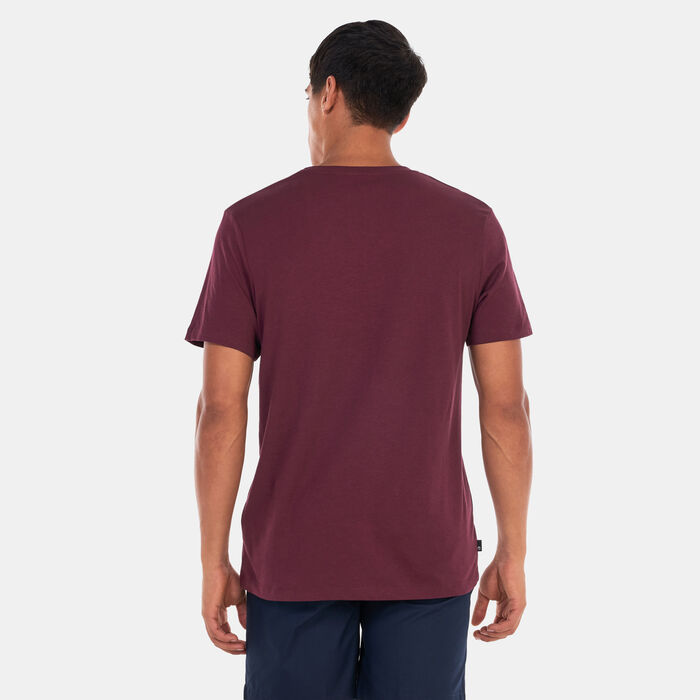 Timberland Men's Small Logo Print Logo T-Shirt Red image number 1