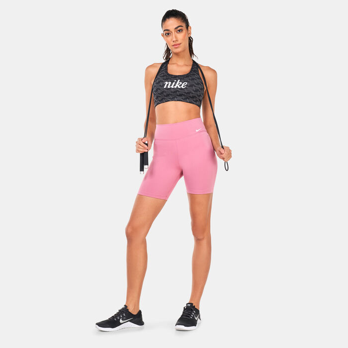 Nike Women's Dri-FIT Swoosh Sports Bra Black Nike Women's Dri-FIT Swoosh Sports Bra Black image number 2