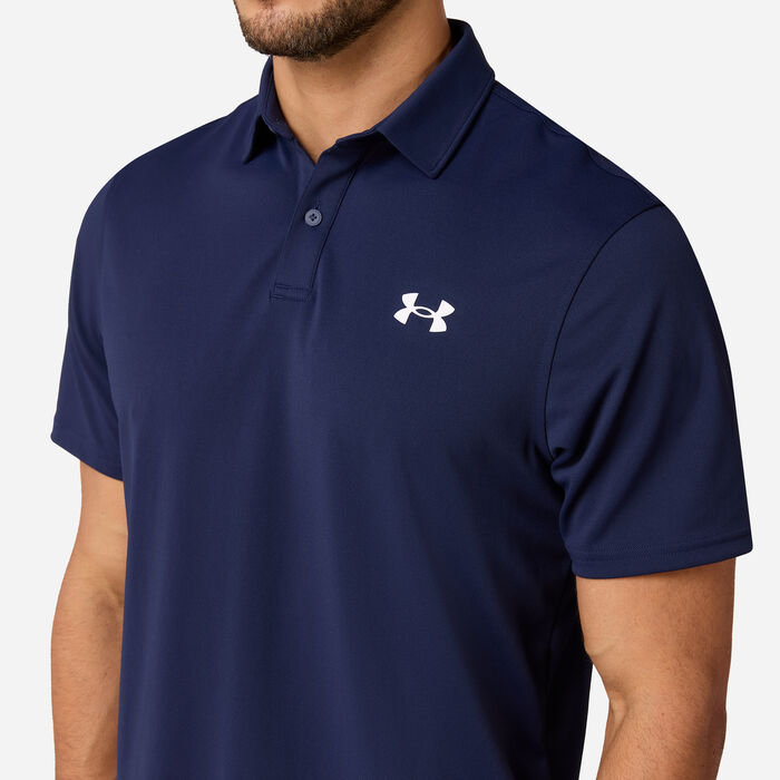 Under Armour Men's Tee To Green Golf Polo Shirt Blue image number 3